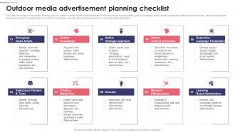 Outdoor Media Advertisement Planning Checklist