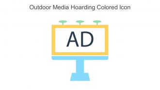 Outdoor Media Hoarding Colored Icon In Powerpoint Pptx Png And Editable Eps Format
