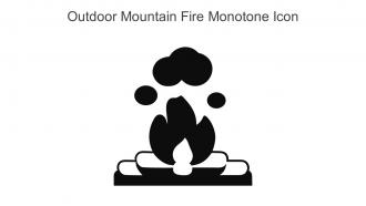 Outdoor Mountain Fire Monotone Icon In Powerpoint Pptx Png And Editable Eps Format