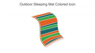 Outdoor Sleeping Mat Colored Icon In Powerpoint Pptx Png And Editable Eps Format