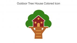 Outdoor Tree House Colored Icon In Powerpoint Pptx Png And Editable Eps Format