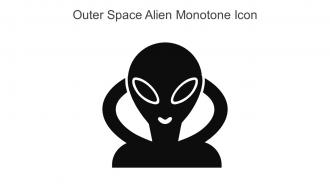 Outer Space Alien Monotone Icon In Powerpoint Pptx Png And Editable Eps Format