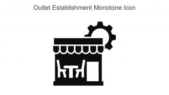 Outlet Establishment Monotone Icon In Powerpoint Pptx Png And Editable Eps Format