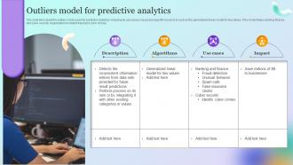Outliers Model For Predictive Analytics Forecast Model
