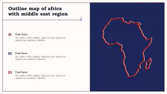 Outline Map Of Africa With Middle East Region
