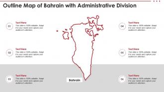 Outline map of bahrain with administrative division