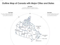 Outline map of canada with major cities and states