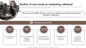Outline Of Case Study As Marketing Collateral Content Marketing Tools To Attract Engage MKT SS V