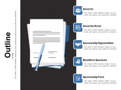 Outline ppt infographic template skills