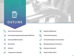 Outline Retention And Motivation Selection Ppt Powerpoint Presentation Rules