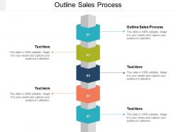 Outline sales process ppt powerpoint presentation gallery graphic images cpb