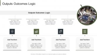 Outputs Outcomes Logic In Powerpoint And Google Slides Cpb
