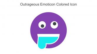 Outrageous Emoticon Colored Icon In Powerpoint Pptx Png And Editable Eps Format