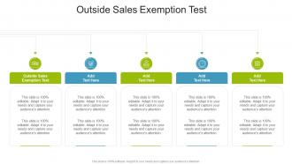 Outside Sales Exemption Test In Powerpoint And Google Slides Cpb
