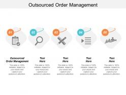 Outsourced order management ppt powerpoint presentation icon graphics cpb