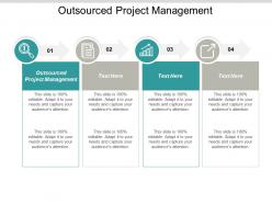 Outsourced project management ppt powerpoint presentation portfolio layout cpb