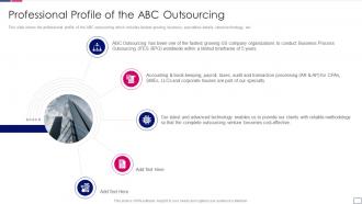 Outsourcing finance accounting services business professional profile abc outsourcing