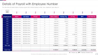 Outsourcing finance and accounting services payroll with employee number
