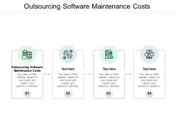 Outsourcing software maintenance costs ppt powerpoint presentation show background images cpb
