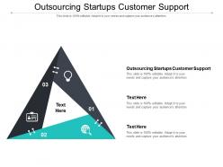 Outsourcing startups customer support ppt presentation professional deck cpb