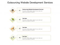 Outsourcing website development services ppt powerpoint presentation styles influencers cpb