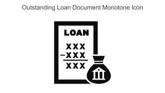 Outstanding Loan Document Monotone Icon In Powerpoint Pptx Png And Editable Eps Format