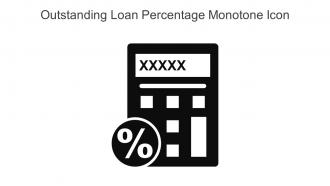 Outstanding Loan Percentage Monotone Icon In Powerpoint Pptx Png And Editable Eps Format