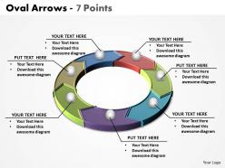 oval arrows 7 points powerpoint diagram templates graphics 712