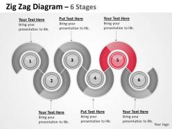 Oval diagram 6 stages 4