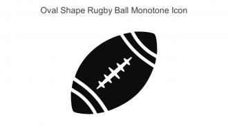 Oval Shape Rugby Ball Monotone Icon In Powerpoint Pptx Png And Editable Eps Format