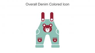 Overall Denim Colored Icon In Powerpoint Pptx Png And Editable Eps Format