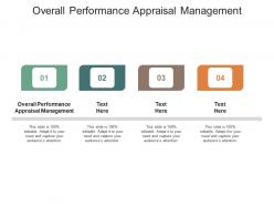 Overall performance appraisal management ppt powerpoint presentation file infographics cpb