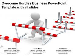 Overcome Hurdles Business Powerpoint Template With All Slides
