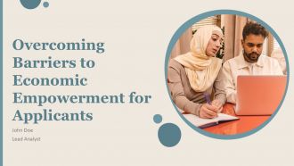Overcoming Barriers To Economic Empowerment For Applicants PPT Example ACP