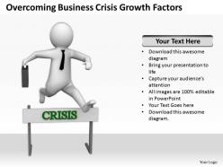 Overcoming Business Crisis Growth Factors Ppt Graphics Icons Powerpoint