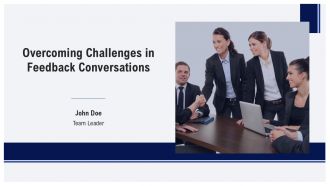 Overcoming Challenges In Feedback Conversations PPT Slides AT
