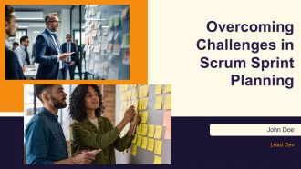 Overcoming Challenges In Scrum Sprint Planning PPT Slides AT