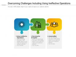 Overcoming challenges including using ineffective operations