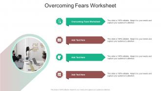 Overcoming Fears Worksheet In Powerpoint And Google Slides Cpb