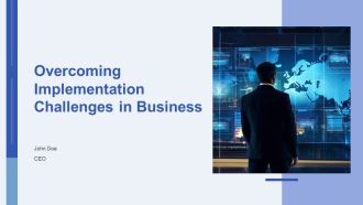Overcoming Implementation Challenges In Business PPT Slides AT