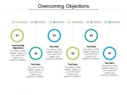 Overcoming objections ppt powerpoint presentation slides graphics design cpb