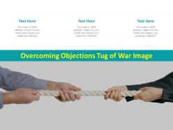 Overcoming objections tug of war image