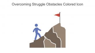 Overcoming Struggle Obstacles Colored Icon In Powerpoint Pptx Png And Editable Eps Format