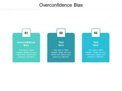 Overconfidence bias ppt powerpoint presentation icon infographics cpb