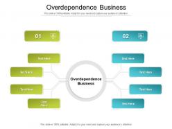 Overdependence business ppt powerpoint presentation icon design templates cpb