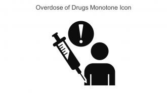 Overdose Of Drugs Monotone Icon In Powerpoint Pptx Png And Editable Eps Format
