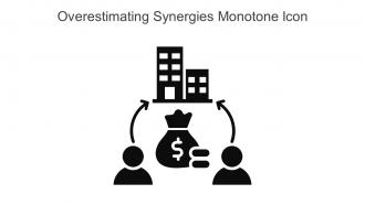 Overestimating Synergies Monotone Icon In Powerpoint Pptx Png And Editable Eps Format