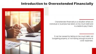 Overextended Financially powerpoint presentation and google slides ICP Professional Informative