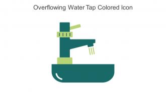 Overflowing Water Tap Colored Icon In Powerpoint Pptx Png And Editable Eps Format