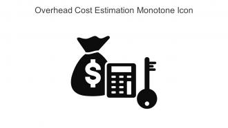 Overhead Cost Estimation Monotone Icon In Powerpoint Pptx Png And Editable Eps Format